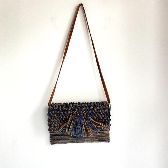 NWT  Nice Things by Paloma S. Knitted Texture Convertible Crossbody Clutch - Picture 2 of 9